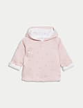 Pure Cotton Floral Hooded Jacket (7lbs-1 Yrs)