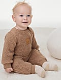 Baju Tidur Fleece Wajah Beruang (7 lb-3 Tahun)