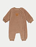 Fleece Bear Face Sleepsuit (7lbs-3 Yrs)