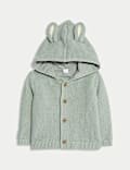 Pure Cotton Knitted Novelty Cardigan (0-12 Mths)