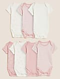 7pk Pure Cotton Bodysuits (5lbs-3 Yrs)