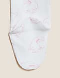 3pk Pure Cotton Printed Sleepsuits (5lbs-3 Yrs)