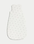 Gigoteuse 100 % coton à motif bouton de rose, indice de chaleur de 3,5 (jusqu'au 3 ans)