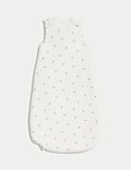 Gigoteuse 100 % coton à motif bouton de rose, indice de chaleur de 3,5 (jusqu'au 3 ans)