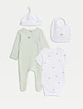 4pc Cotton Rich Nautical Starter Set (0-12 Mths)