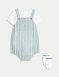 3-teiliges Paddler-Outfit mit hohem Baumwollanteil (3,2&nbsp;kg&nbsp;– 1&nbsp;Jahr)