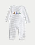 2pk Pure Cotton Dinosaur Sleepsuits (6½lbs-3Yrs)