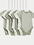 7pk Pure Cotton Patterned Bodysuits (5lbs-3 Yrs)