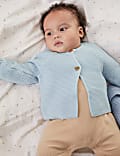 Pure Cotton Knitted Cardigan (7lbs-1 Yrs)