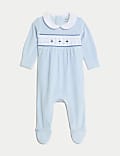 Baju Tidur Beludru Motif Kapal (7 lbs-1 Thn)
