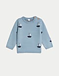 2pc Boat Knitted Top & Bottom Outfit (7lbs-1 Yrs)