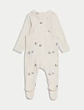 2 Potong Pakaian Katun Murni Motif Kapal (7lbs-1 Thn)