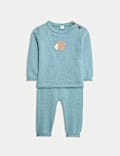 2pc Knitted Hedgehog Outfit (0-12 Mths)
