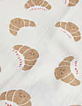 3pk Pure Cotton Croissant Muslins