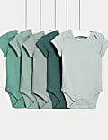 5pk Pure Cotton Bodysuits (6½lbs-3 Yrs)