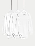 3pk Pure Cotton Adaptive Bodysuits (3-16 Yrs)