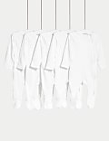 5pk Pure Cotton Sleepsuits (5lbs- 3 Yrs)