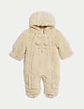 Animal Face Pramsuit (0-12 Mths)