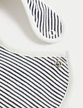 5pk Pure Cotton Print Dribble Bibs
