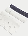 3pk Pure Cotton Happy Face Muslins