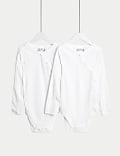 2pk Adaptive Pure Cotton Bodysuits (7lbs–16 Yrs)