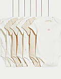 7pk Pure Cotton Patterned Bodysuits (5lbs-3 Yrs)