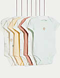 7pk Pure Cotton Print Bodysuit (0-3 Yrs)