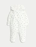 Cord Floral Pramsuit (0-12 Mths)
