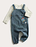 2pc Paddington™ Knitted Dungaree Outfit (7lbs-1Yr)