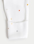 Cotton Rich Velour Stars Sleepsuit (7lbs-1 Yrs)