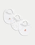 3pk Cotton Rich Slogan Bibs (0-3 Mths)