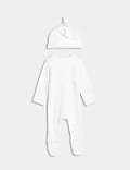 2er-Pack Outfit mit hohem Baumwollanteil und „Born in 2025“-Schriftzug, (0–6 M.)