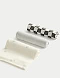 3pk Pure Cotton Checked Muslin Squares