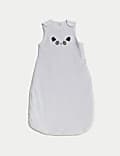 Pure Cotton Bear Face 2.5 Tog Sleeping Bag (0-3 Yrs)