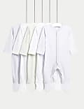 5pk Pure Cotton Sleepsuits (0-3 Yrs)