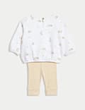 Ensemble 2 pièces en coton à motif Winnie-the-Pooh™ (3,2 kg-12 mois)