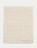 Pure Cotton Pointelle Shawl