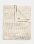Pure Cotton Pointelle Shawl