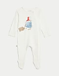 2pk Pure Cotton Paddington™ Sleepsuits (7lbs-1 Yrs)