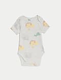 3pk Pure Cotton Lion Bodysuits (6½lbs-3 Yrs)