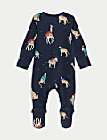 Kids' Animal Party Family Christmas Sleepsuit (0-3 Yrs)