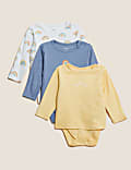 Pack de 3 bodies 100% algodón de arco iris (6½&nbsp;lbs-3&nbsp;años)