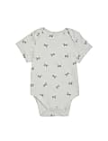 7pk Pure Cotton Dog & Striped Bodysuits (5lbs-3 Yrs)