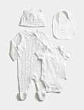 4pc Cotton Rich Born in 2026 Slogan Starter Set (0-6 Mths)