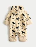 Borg Printed Pramsuit (0-12 Mths)