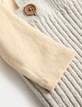 2pc Cotton Blend Knitted Outfit (7lbs-12 Mths)