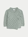 2pc Knitted Wrap Outfit (0-12 Mths)