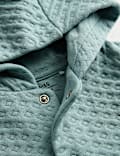 2pc Cotton Rich Quilted Hooded Wrap Outfit (0-12 Mths)