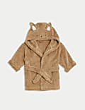 Pure Cotton Towelling Hooded Robe (0-3 Yrs)