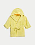 Pure Cotton Towelling Hooded Robe (0-3 Yrs)